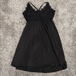 Elegant Black Lace Dress